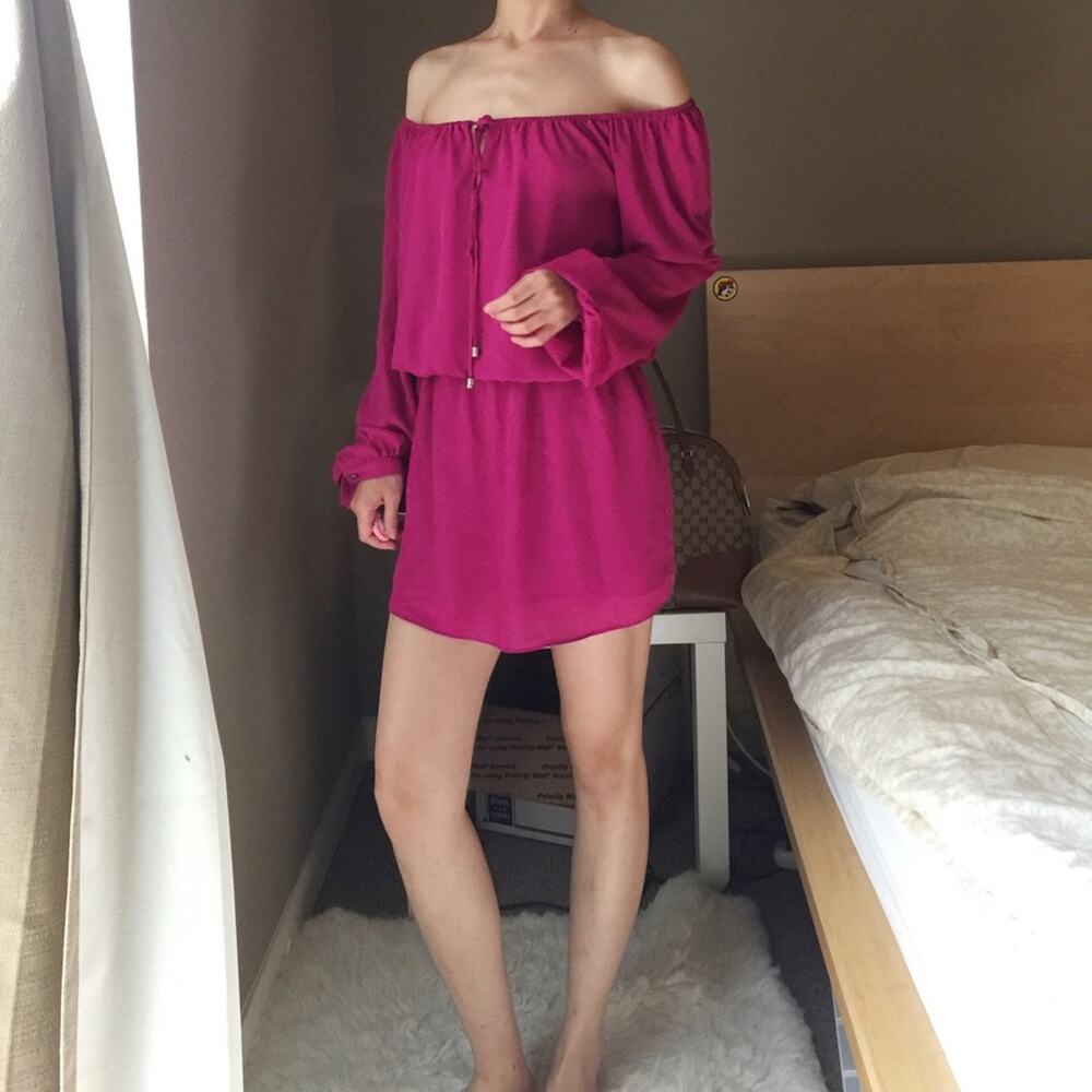 Single Los Angeles Long Sleeve Silky Dress.--BA3
